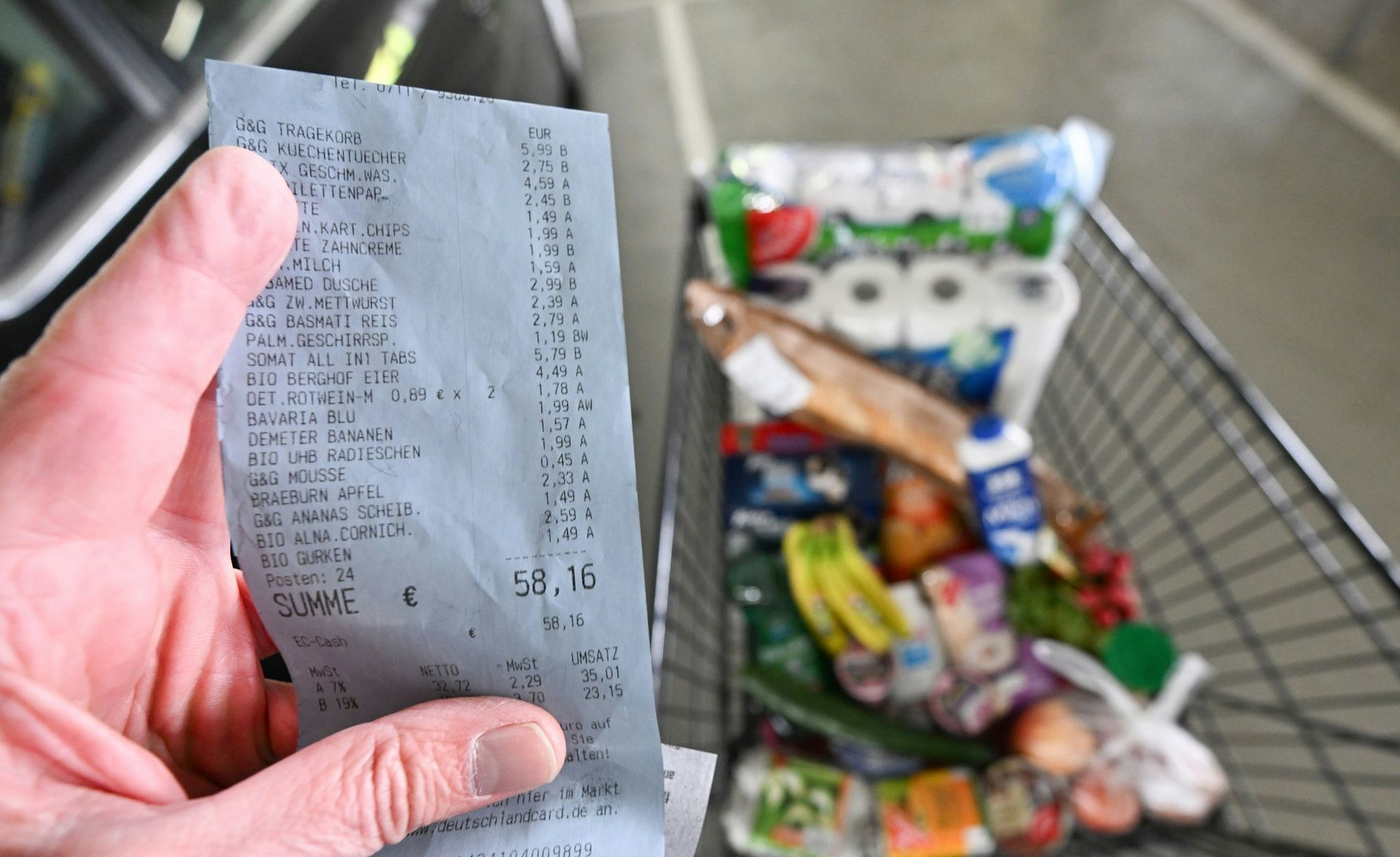 Im Mai waren Lebensmittel nach Angaben des Statistischen Bundesamtes 36,5 Prozent teurer als im Jahresdurchschnitt 2020. (Symbolbild)