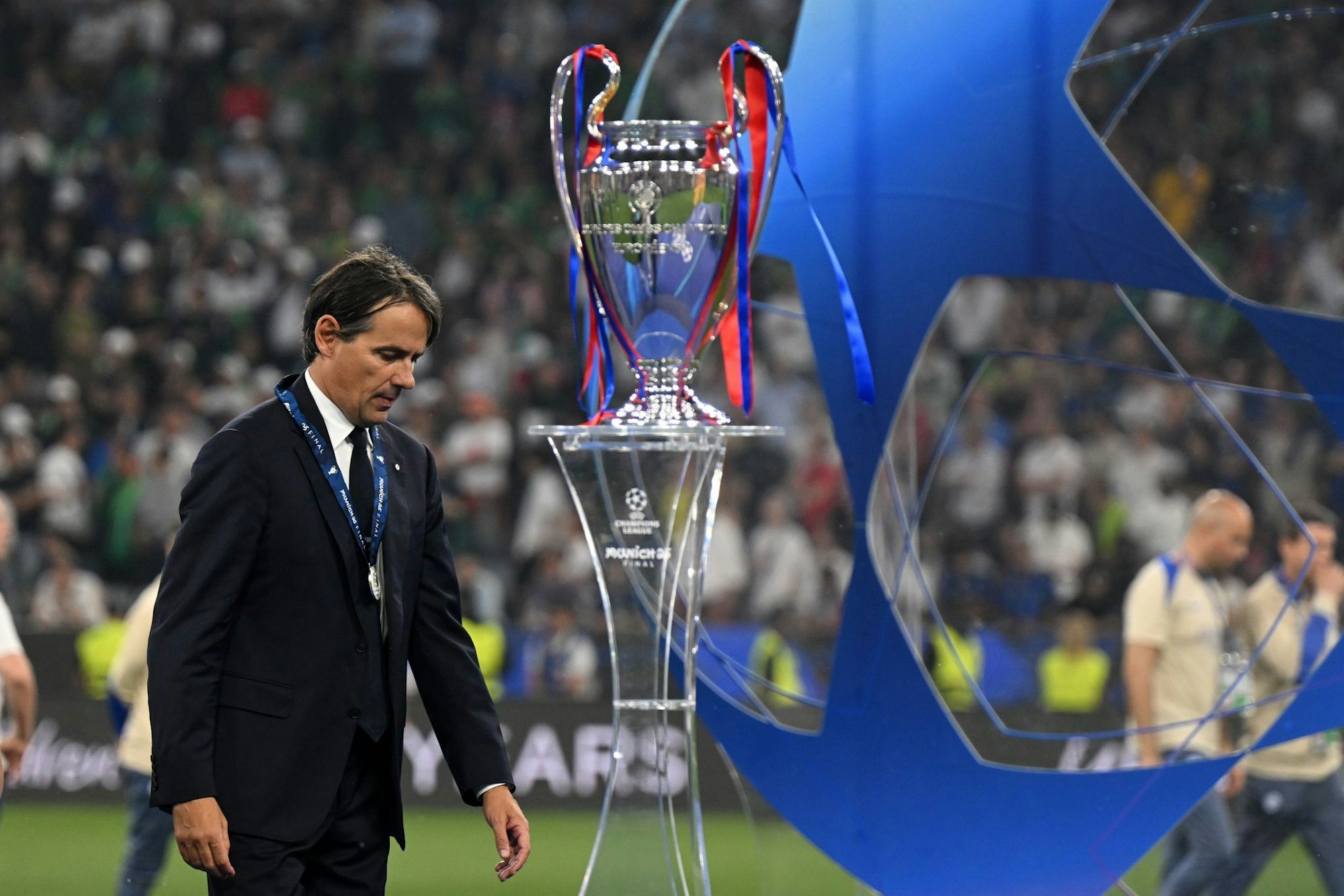 Inter-Trainer Simone Inzaghi lässt seine Zukunft nach der Finalpleite offen.