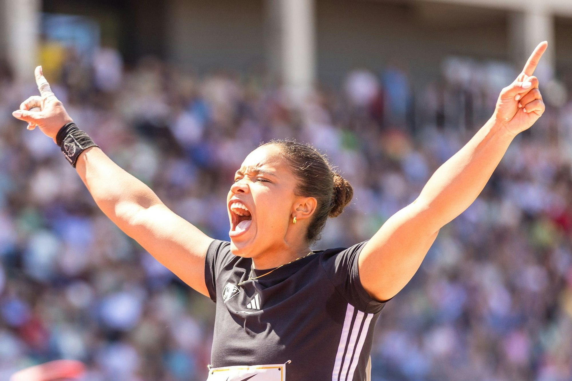Zufrieden mit dem Saison-Start: Olympiasiegerin Yemisi Ogunleye