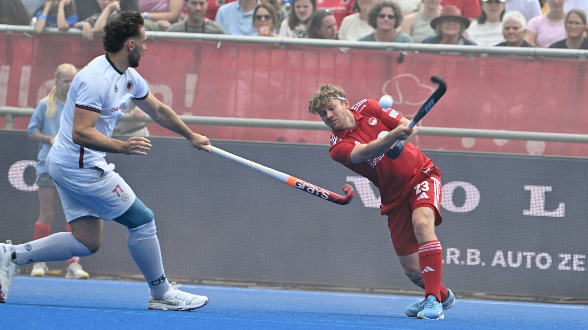 RECORD DATE NOT STATED Krefeld, Hockey Final4, Finale, Herren, RWK - CHTC, Deutsche Feldhockey Meisterschaft 2025 01.06.2025, thies prinz, rwk Krefeld Nordrheinwestfalen Deutschland *** Krefeld, Hockey Final4, Final, Men, RWK CHTC, German Field Hockey Championship 2025 01 06 2025, thies prinz, rwk Krefeld North Rhine-Westphalia Germany Z09_4475