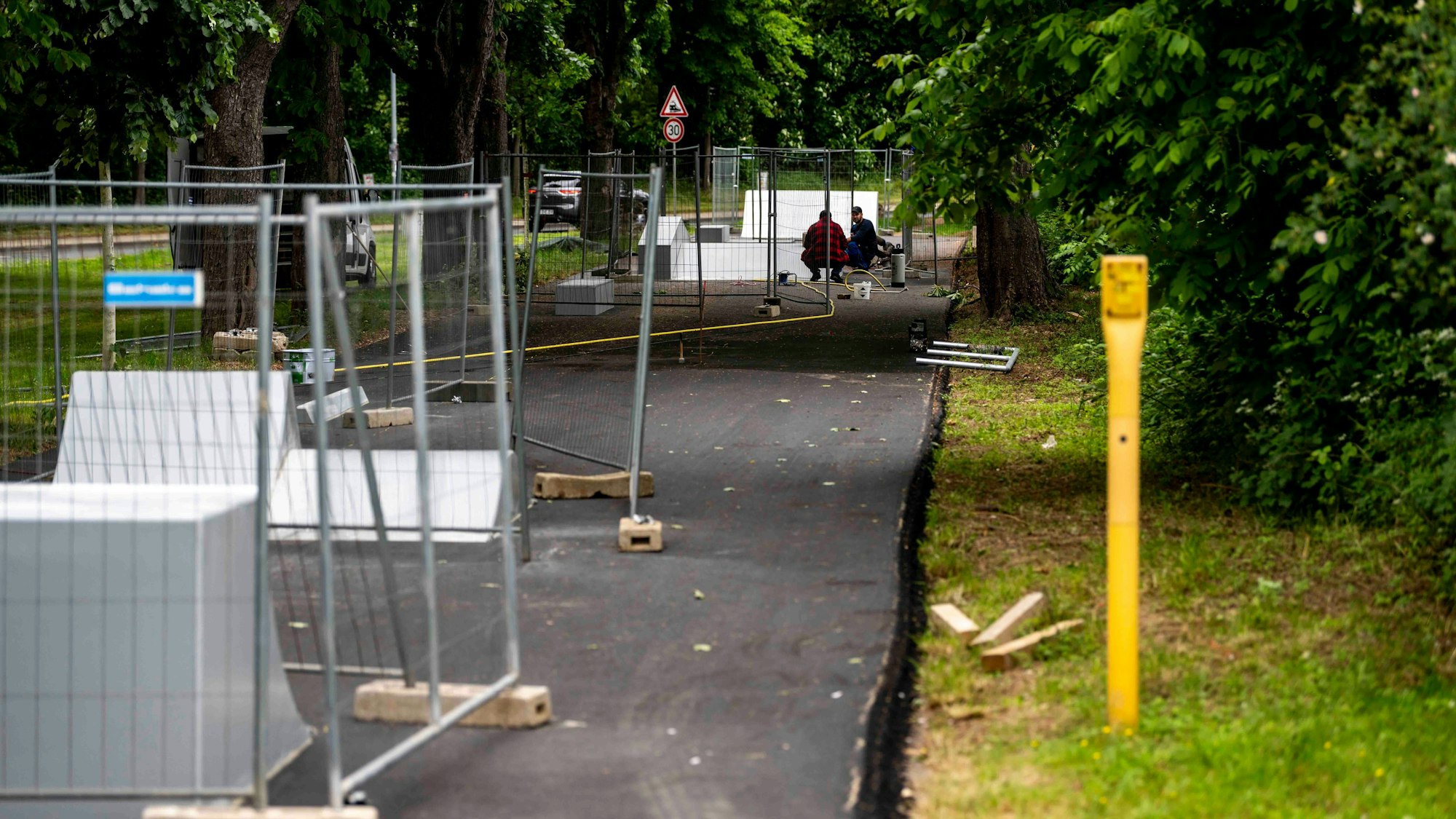 Das Bild zeigt die neue Skate-Anlage an der Georgstraße in Euskirchen.