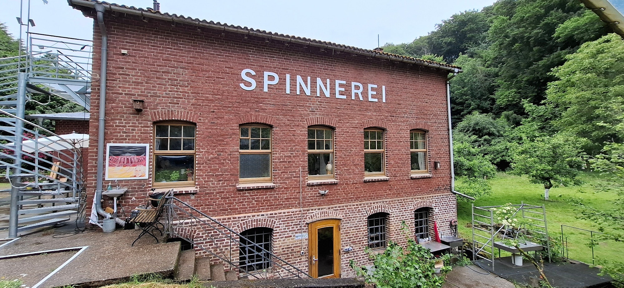 Spinnerei in Leichlingen von hinten