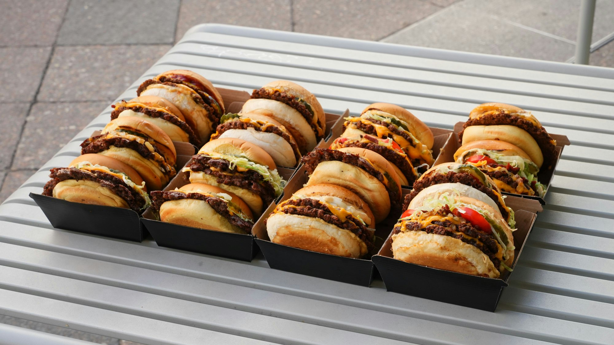 Smashburger der Burgerkette Goldies.