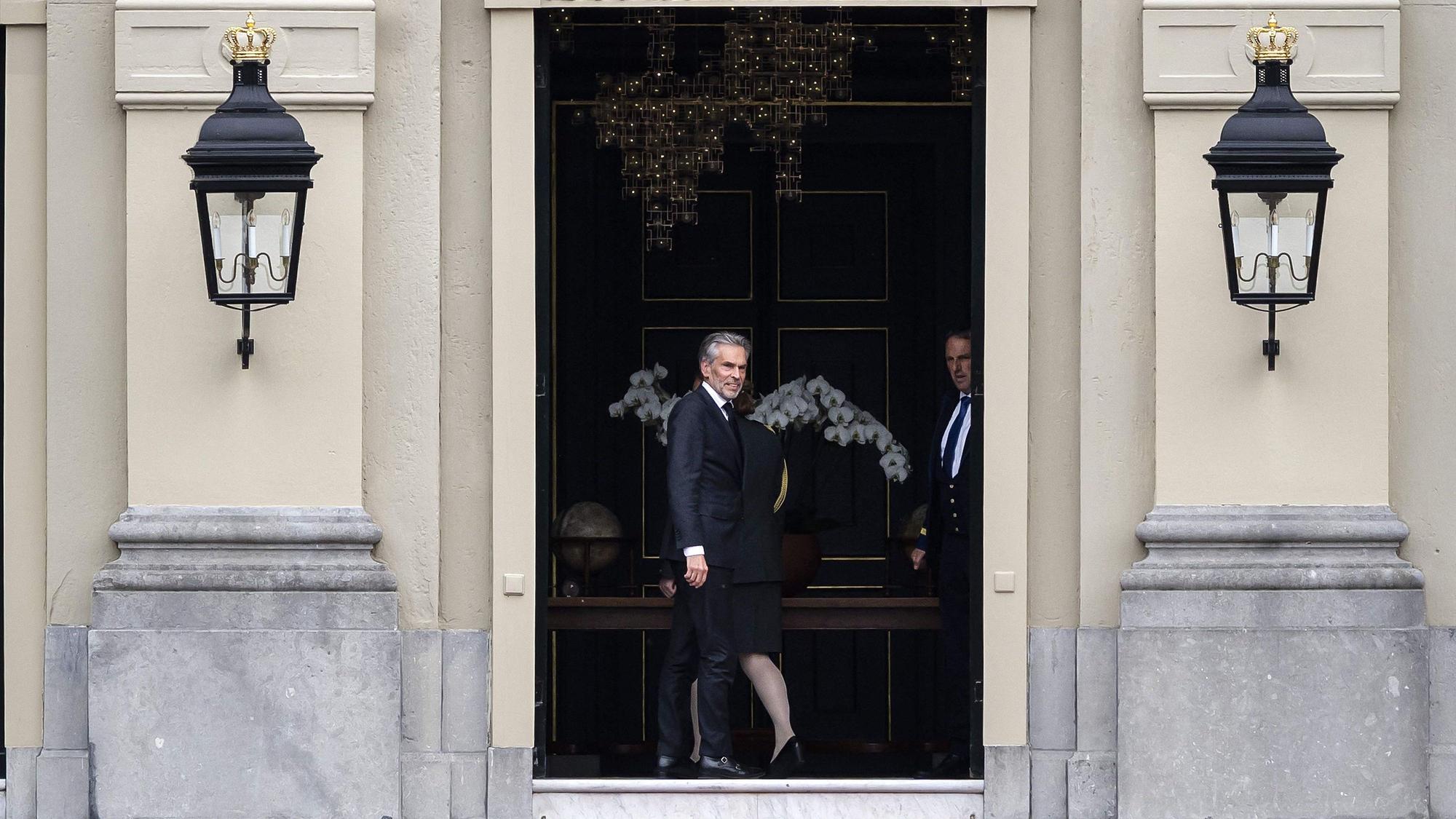 Das Bild zeigt den niederländischen Ministerpräsident Dick Schoof. Foto: Remko de Waal / ANP / AFP) / Netherlands OUT