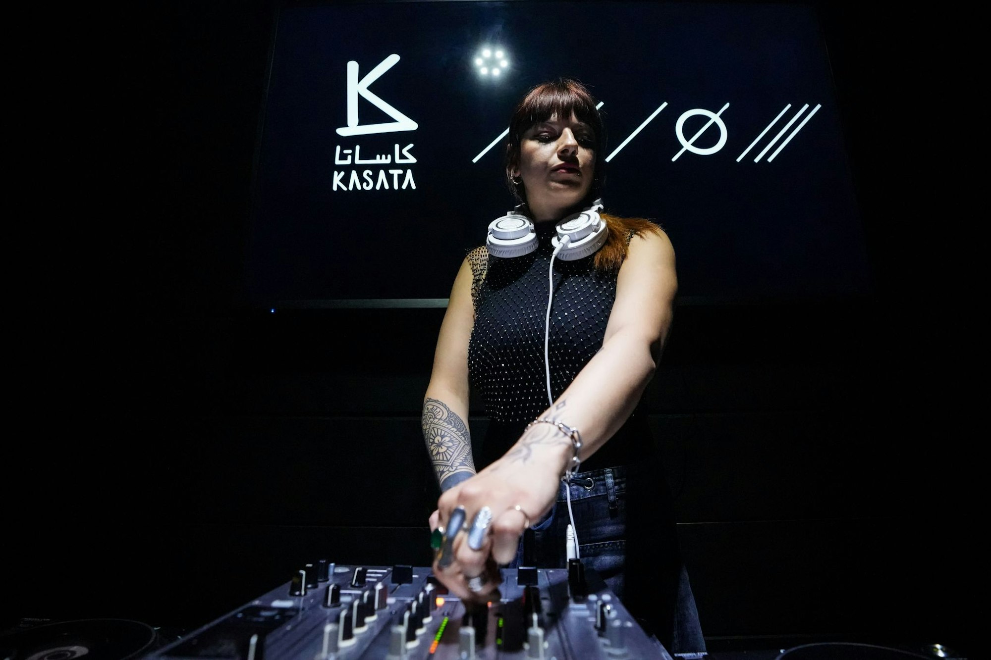 Die in Berlin lebende DJ Nuria legt in Damaskus seit dem Sturz von Machthaber Assad auf.