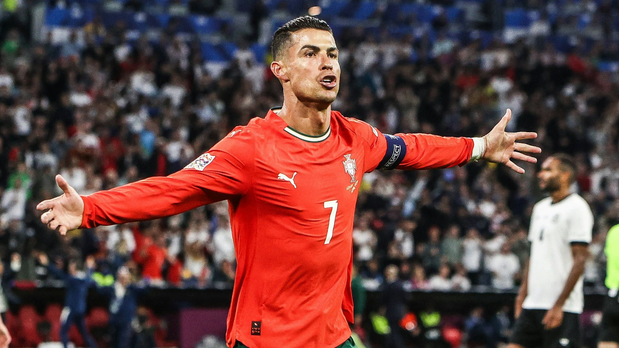 Cristiano Ronaldo jubelt.