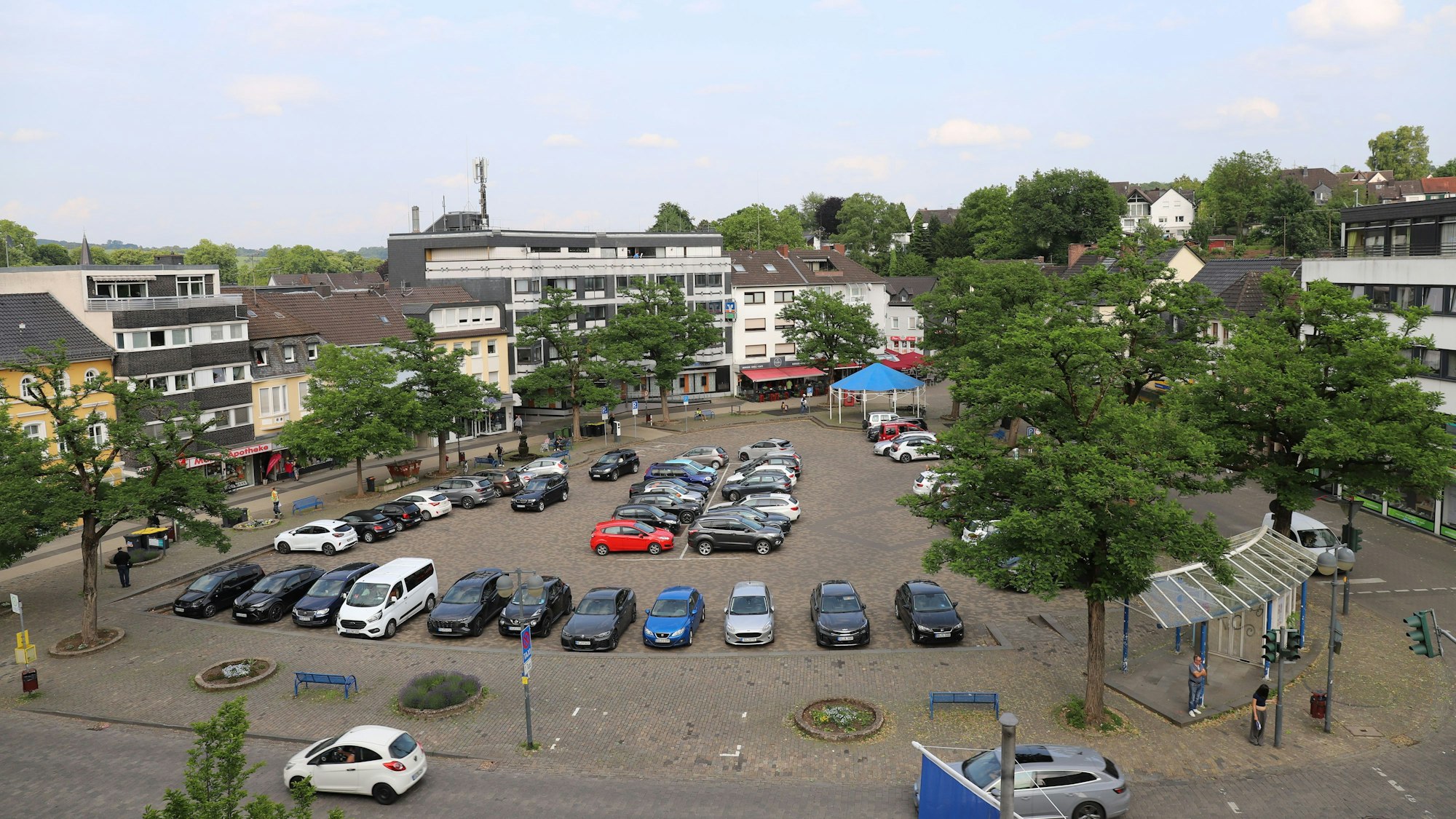Der Marktplatz in Eitorf soll umgestaltet werden, der zuständige Ausschuss hat die nächsten Planungsphasen frei gegeben.