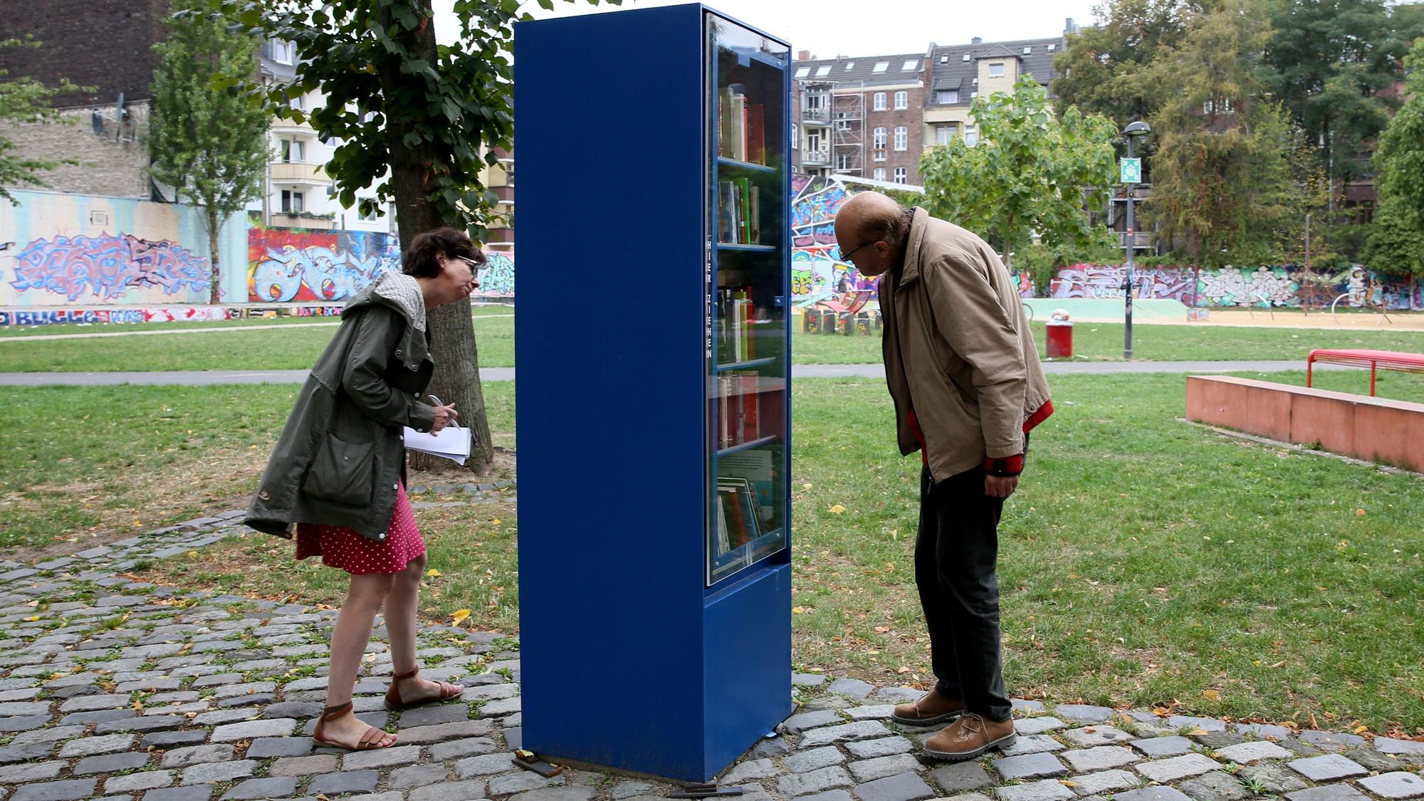 Bücherschrank in Köln.