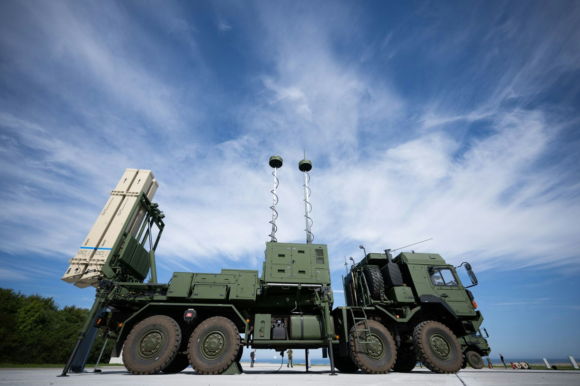 Der Raketenwerfer des Flugabwehrsystems Iris-T (Archivbild)