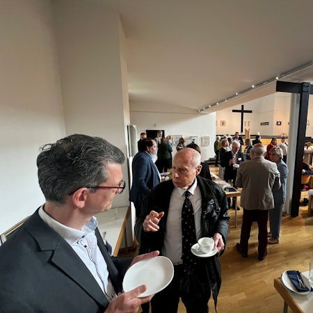 Beim Pfingstempfang des  evangelischen Kirchenkreises Leverkusen in der Christuskirche.