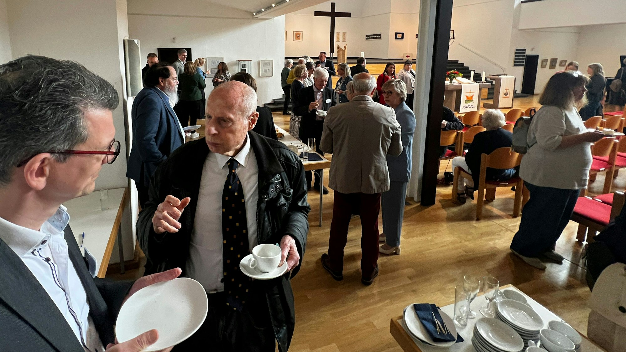 Beim Pfingstempfang des evangelischen Kirchenkreises Leverkusen in der Christuskirche.