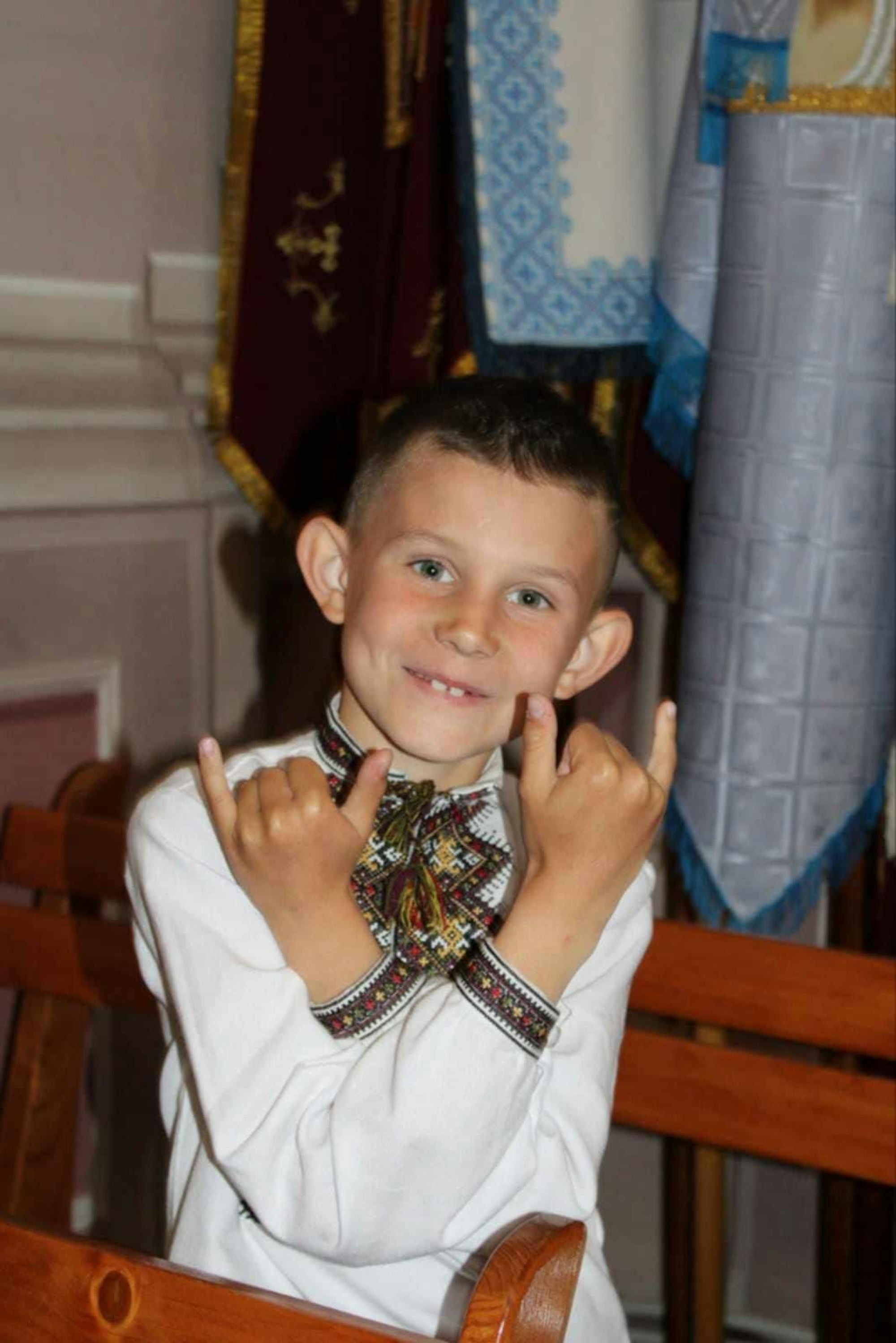 Yurii vor dem Unglück in der Ukraine