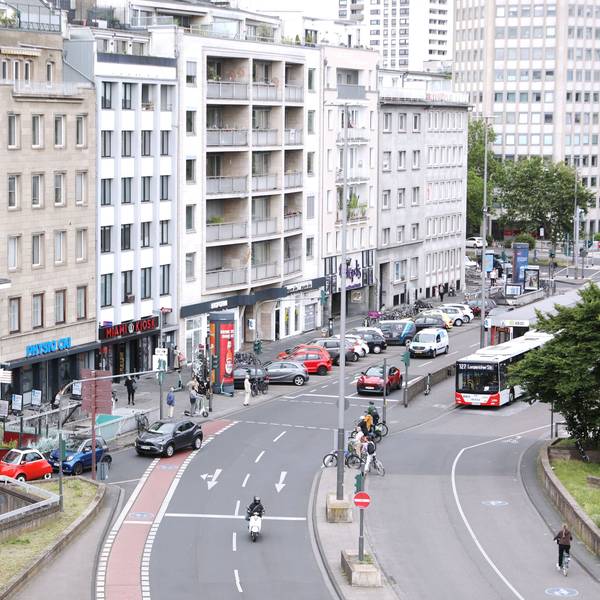 Die Verkehrsführung am Ebertplatz soll geändert werden.