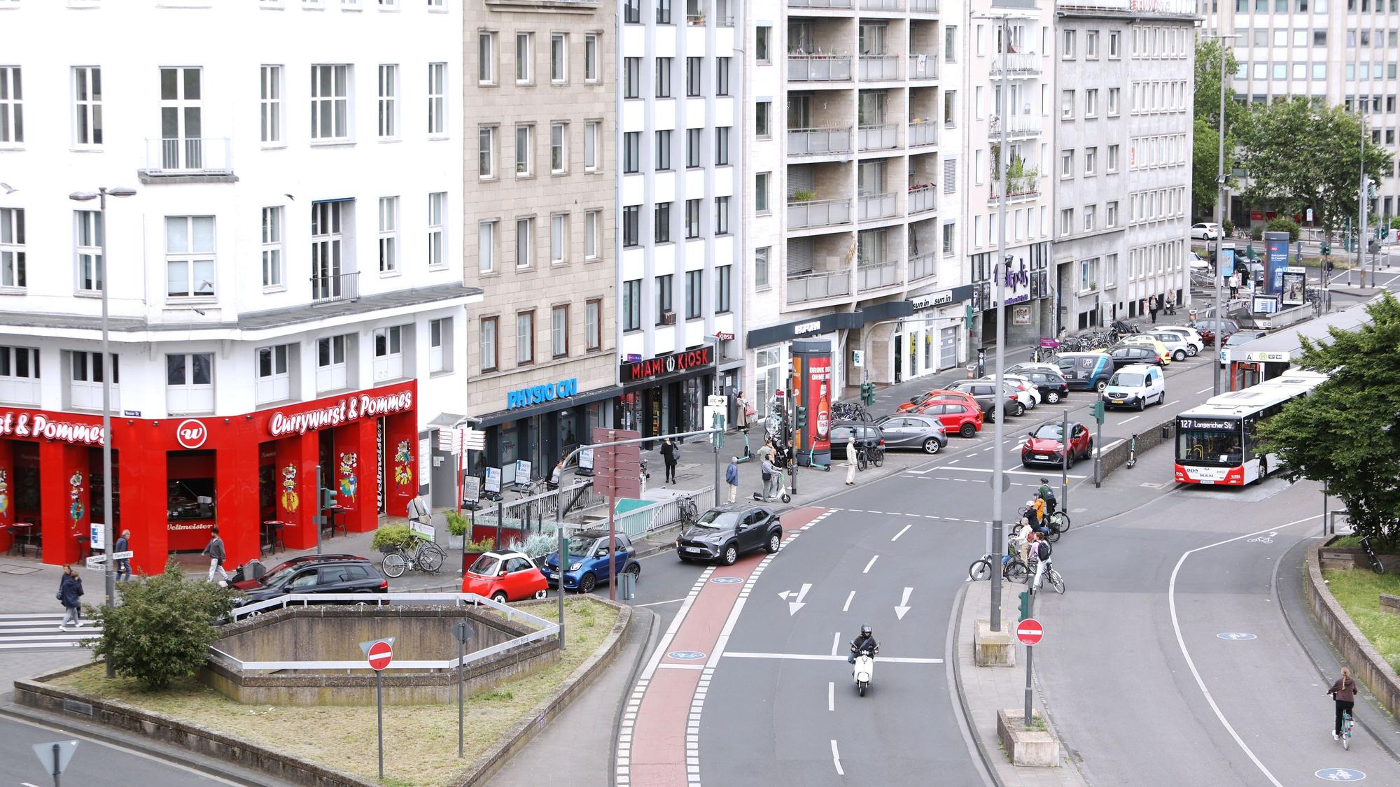 Die Verkehrsführung am Ebertplatz soll geändert werden.