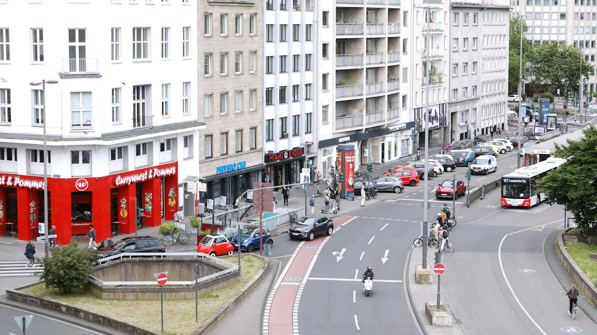 Die Verkehrsführung am Ebertplatz soll geändert werden.