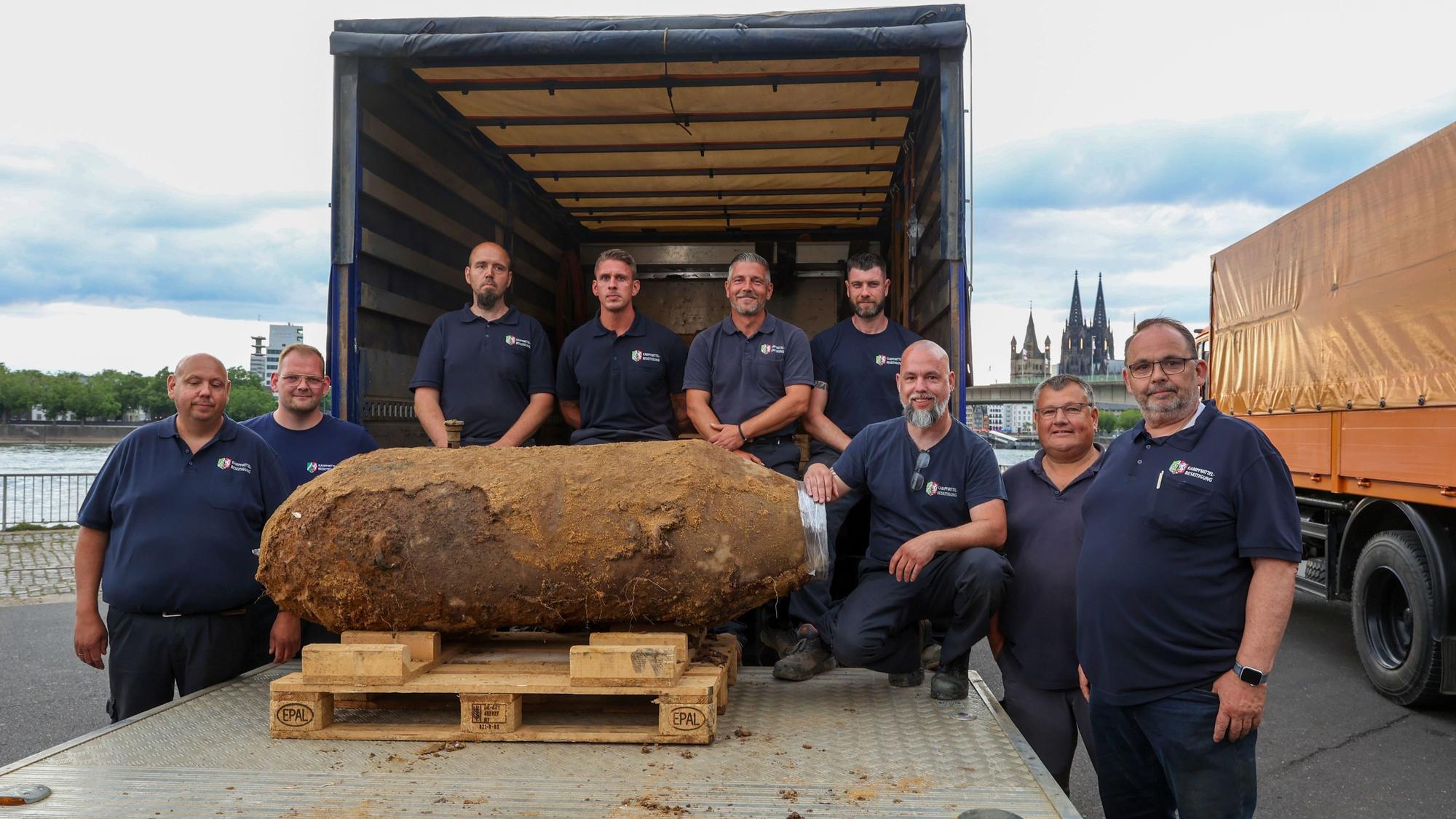 Das Team des Kampfmittelbeseitigungsdienstes