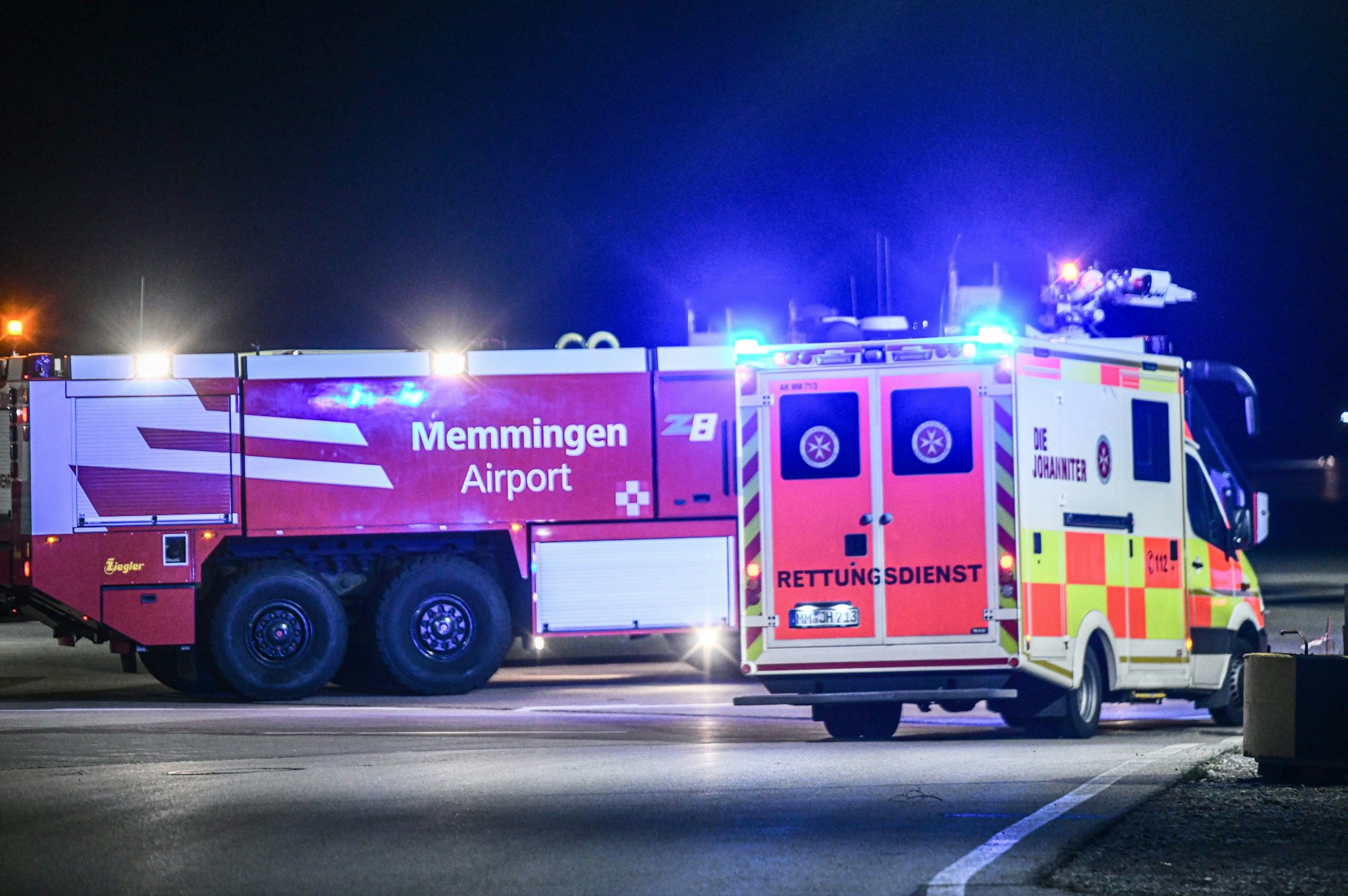 Auf dem Flughafen Memmingen in Bayern gab es einen Feuerwehreinsatz.