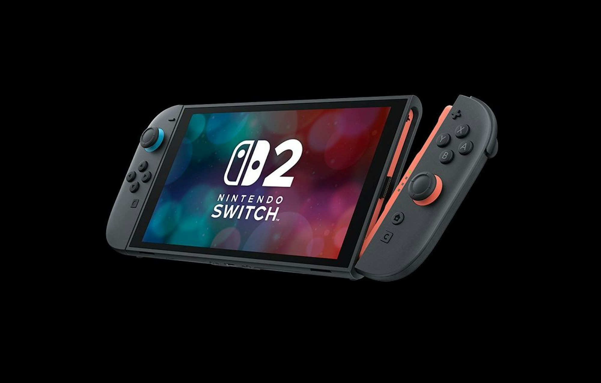Per Entriegelungsknopf lassen sich die Joy-Con 2-Controller ebenso leicht wieder losen. (Bild: Nintendo)