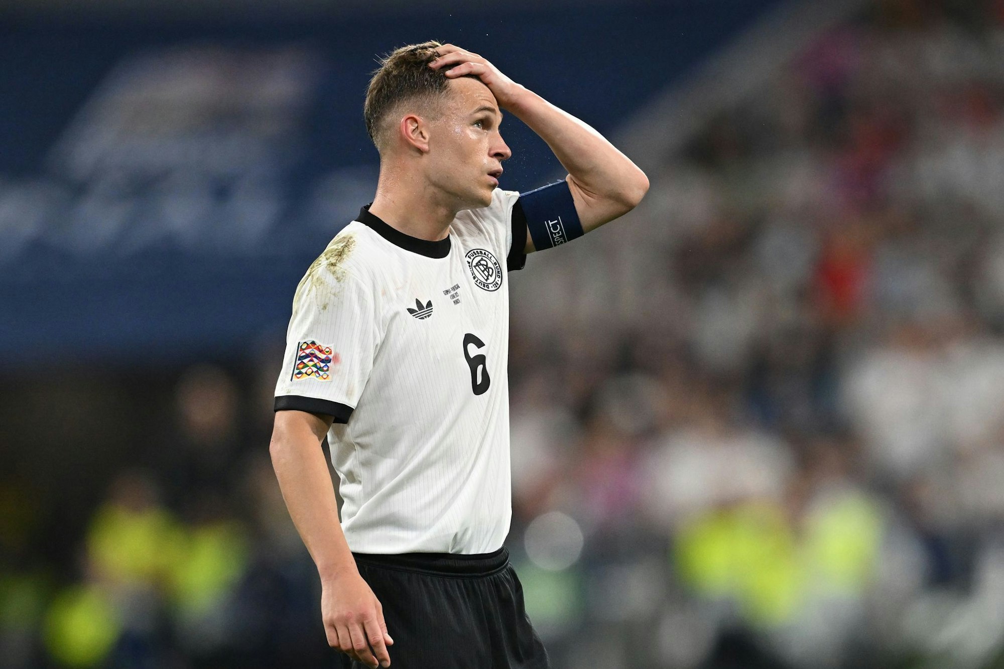 Frust statt Finale: Joshua Kimmich nach seinem 100. Länderspiel.