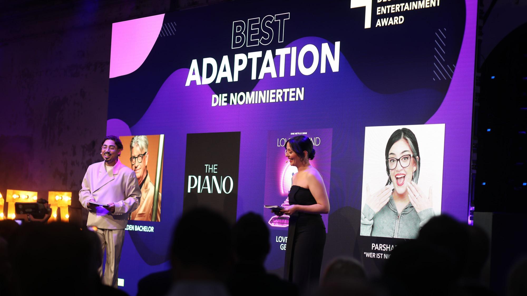 05.06.2025, Köln: Verleihung des Deutscher Entertainmen Award 2025 (DEA) in Köln. In der Kategorie Best Adaption gewann The Piano – UFA Show & Factual. Foto: Arton Krasniqi