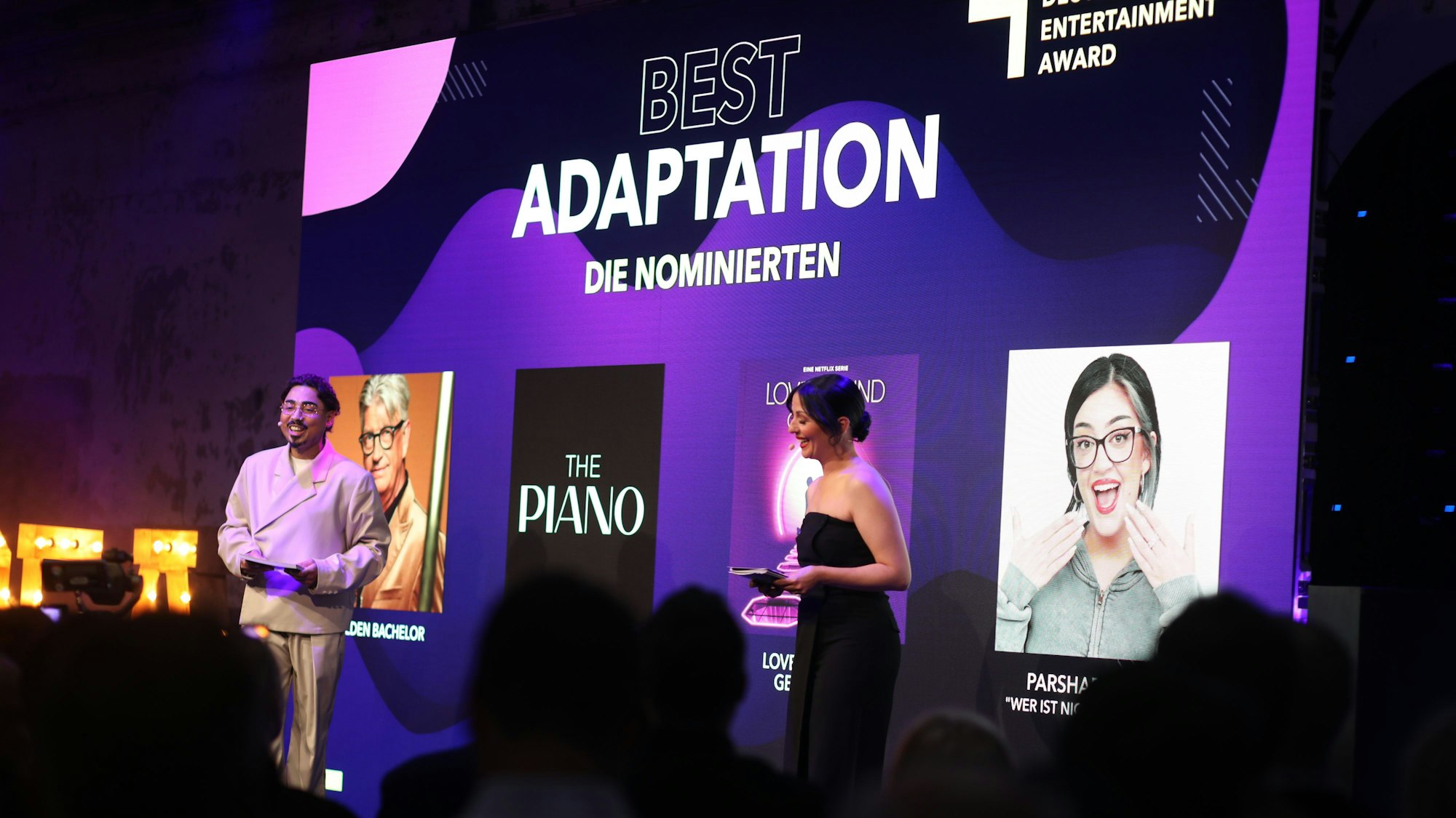 05.06.2025, Köln: Verleihung des Deutscher Entertainmen Award 2025 (DEA) in Köln. In der Kategorie Best Adaption gewann The Piano – UFA Show & Factual. Foto: Arton Krasniqi