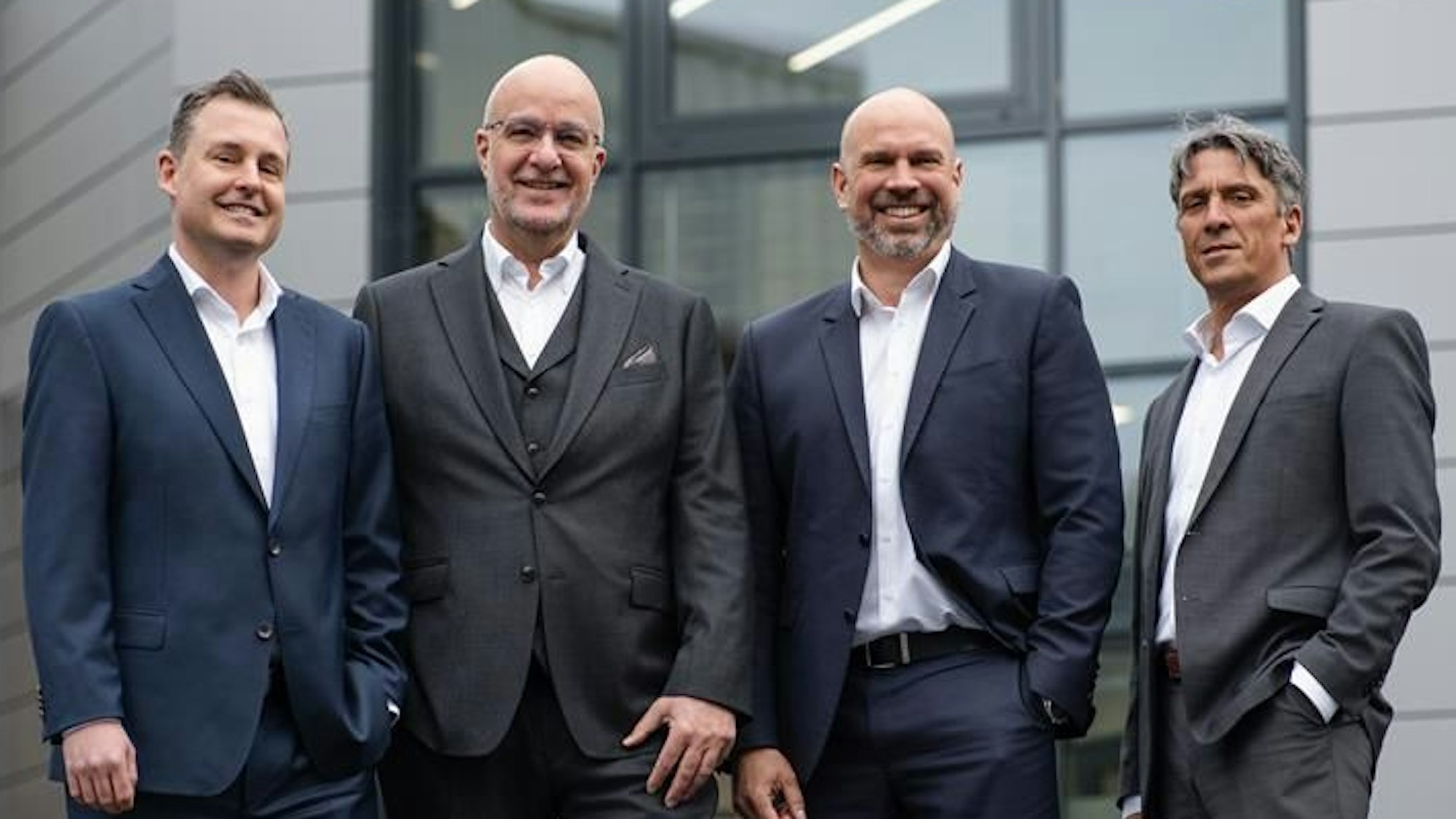 Die Führungsriege bei Jokey: Thorsten Lückmann (CFO), Christof Kölschbach (CSO), Jens Stadter (CEO und Vorsitzender Geschäftsführender Direktor) und Thomas Becker (COO) (v.l.n.r.)