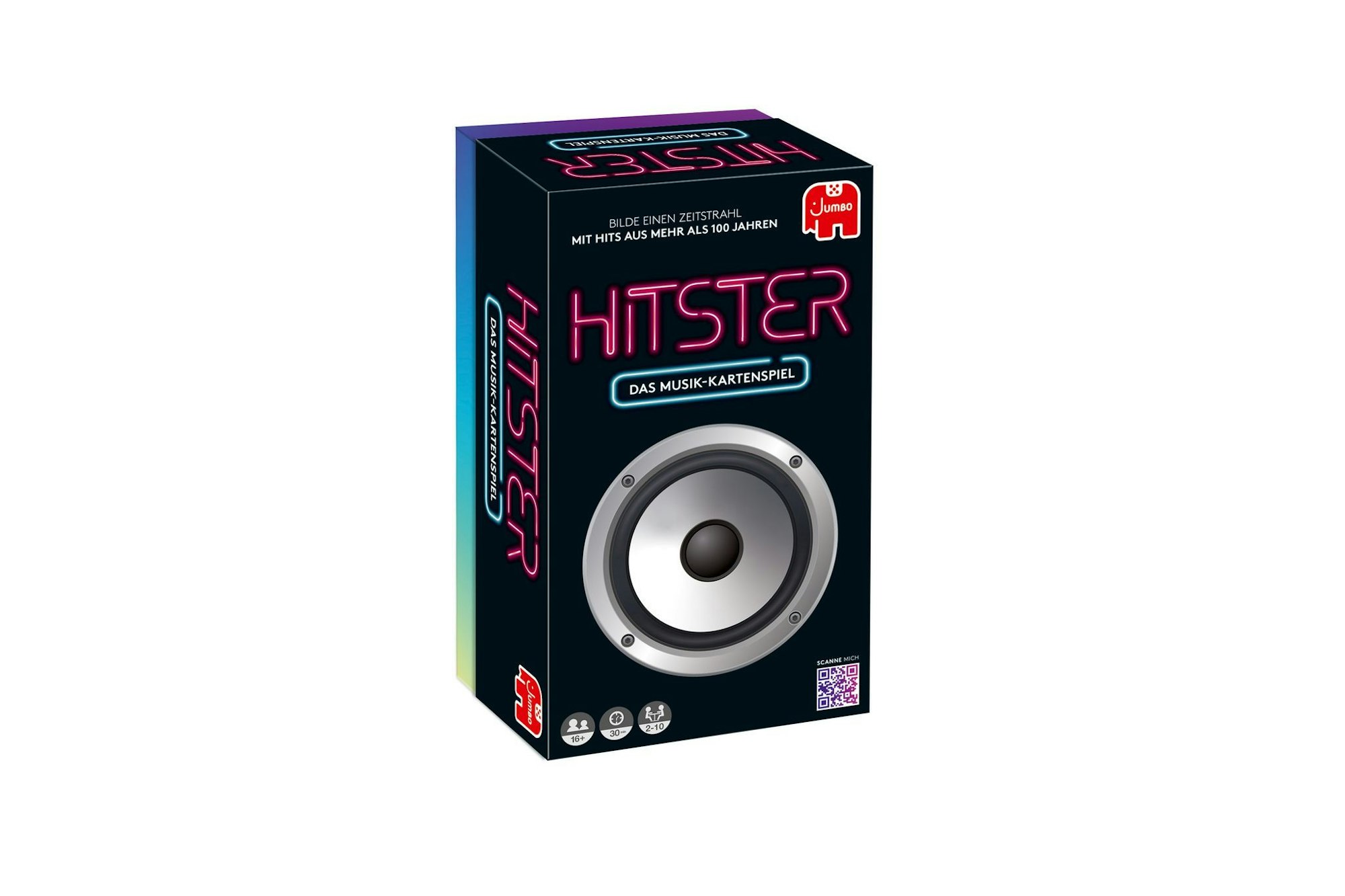 «Hitster» spielen 2 bis 10 Personen ab 16 Jahren. Die Spieldauer beträgt ca. 30 Minuten.