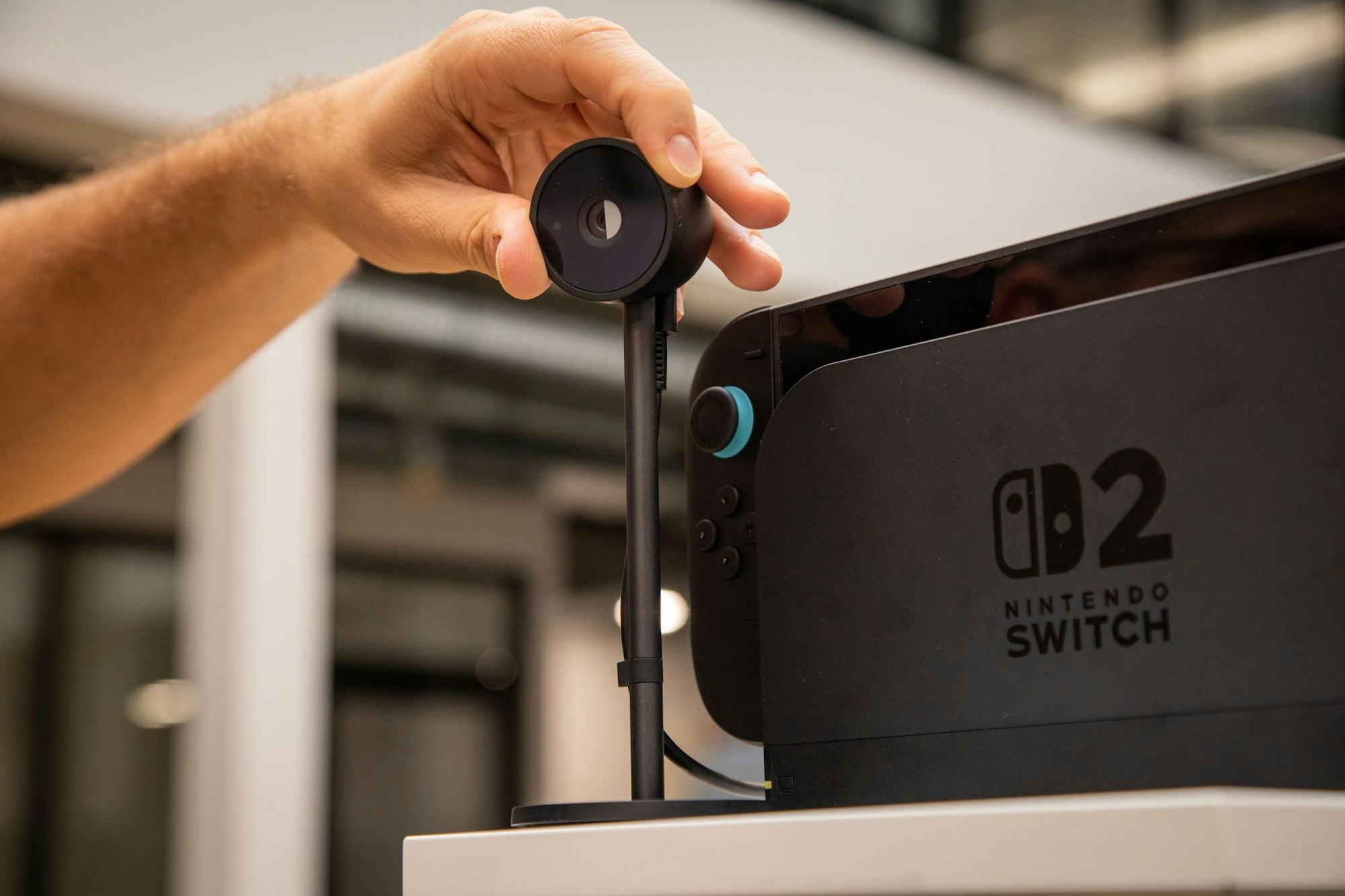 Die Kamera für Nintendos Game Chat lässt sich auch mit einer Blende abdecken. Damit nur beim Spielen gefilmt wird.