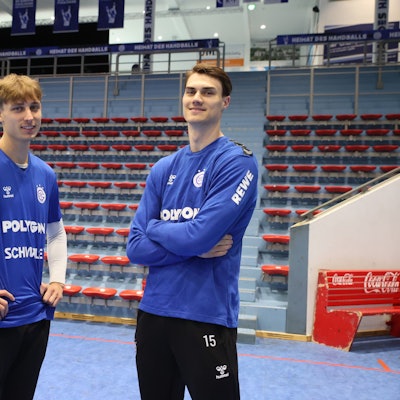 Mathis Häseler und Miro Schluroff in der Schwalbe Arena