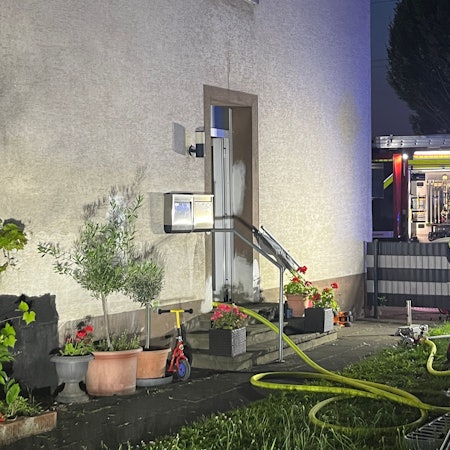 An der Straße Im Kirchtal brannte im Keller eines Zweifamilienhauses eine Waschmaschine.