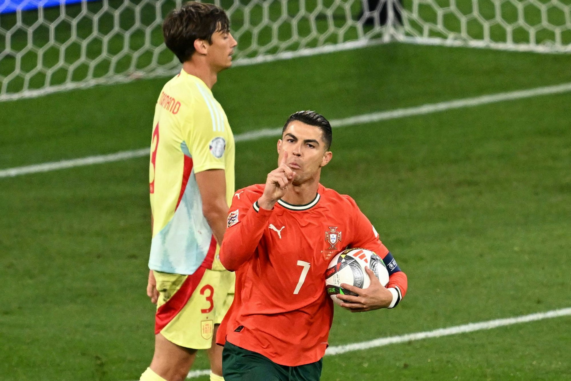 Trifft und jubelt: Cristiano Ronaldo