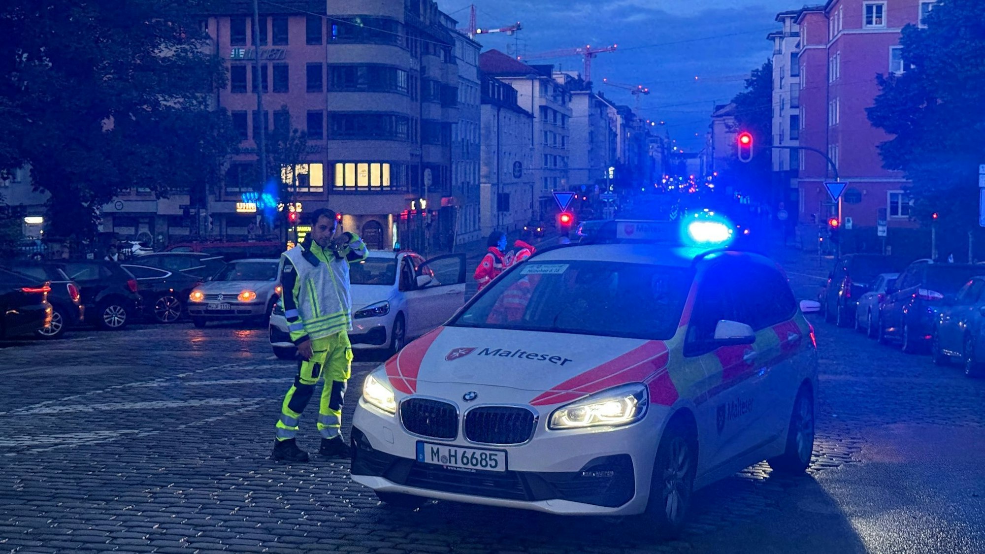 An der Theresienwiese hat die Polizei auf eine Frau geschossen.