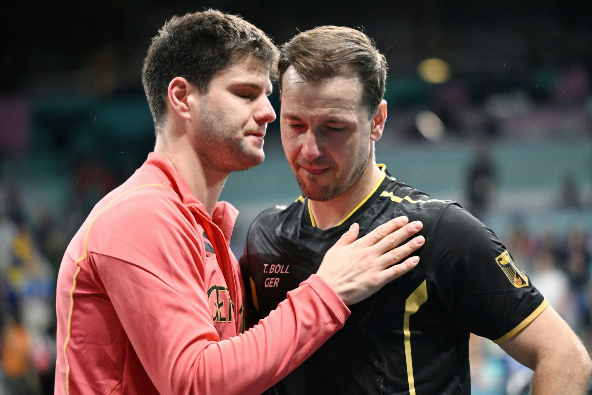 Freunde, Gegner, Teamkollegen: Dimitrij Ovtcharov und Timo Boll.