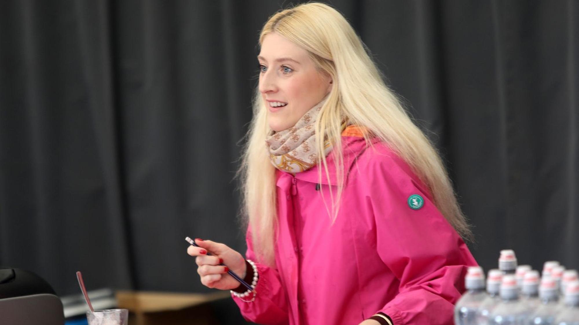 Turnierdirektorin Julia Mackowiak kümmerte sich um die Belange der Spielerinnen und organisierte den Mitarbeiterstab.