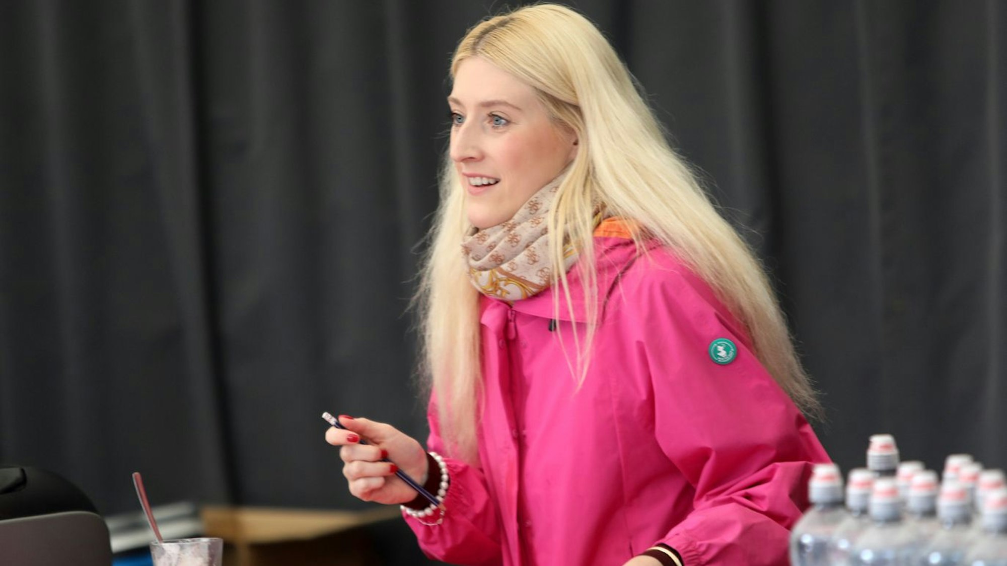 Turnierdirektorin Julia Mackowiak kümmerte sich um die Belange der Spielerinnen und organisierte den Mitarbeiterstab.