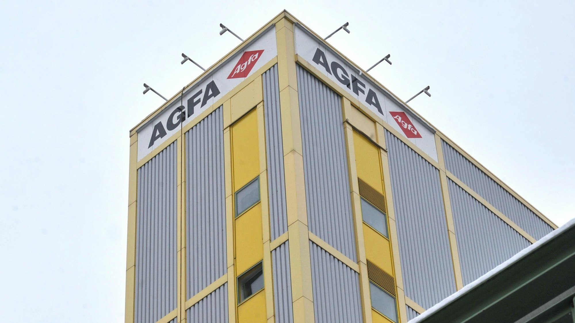 Fassade eines Gebäudes der Firma Agfa in Leverkusen