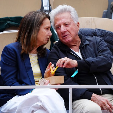 Dustin Hoffman mit seiner Ehefrau Lisa bei den French Open.