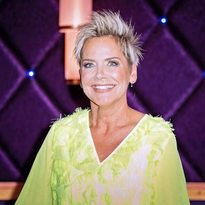 Moderatorin und Sängerin Inka Bause anläßlich der Aufzeichnung der MDR - Talkshow Riverboat am 04.04.2025 in der Mediacity Leipzig.