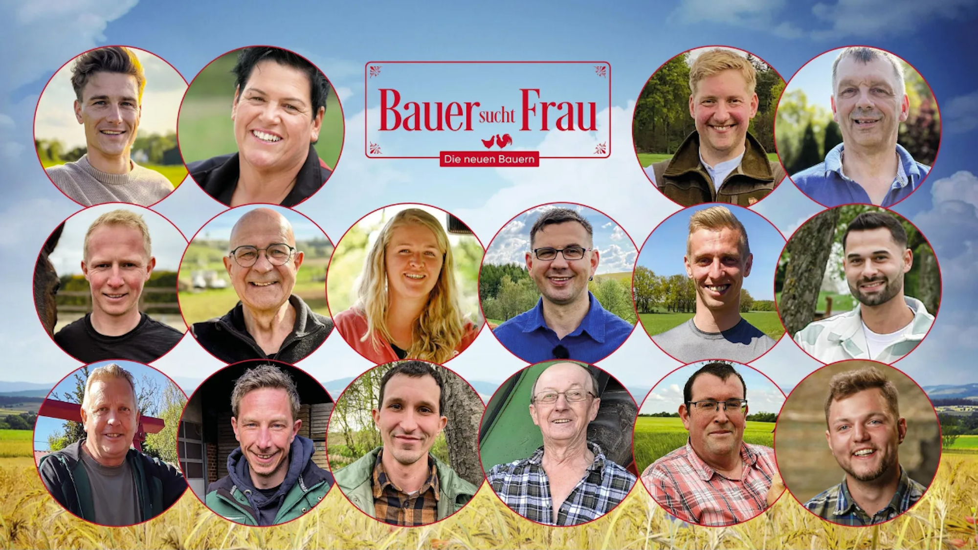 Das sind die 16 neuen Bauern und Bäuerinnen der 21 Staffel von „Bauer sucht Frau“.