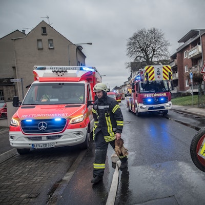 die Quettinger Straße gesperrt. Foto: Ralf Krieger