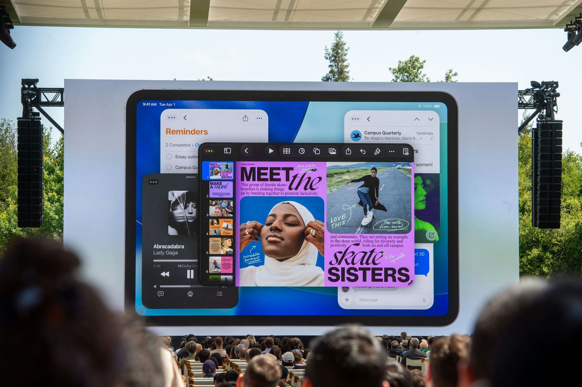 Das iPad wird schließlich besser darin, Programmfenster nebeneinander anzuzeigen.