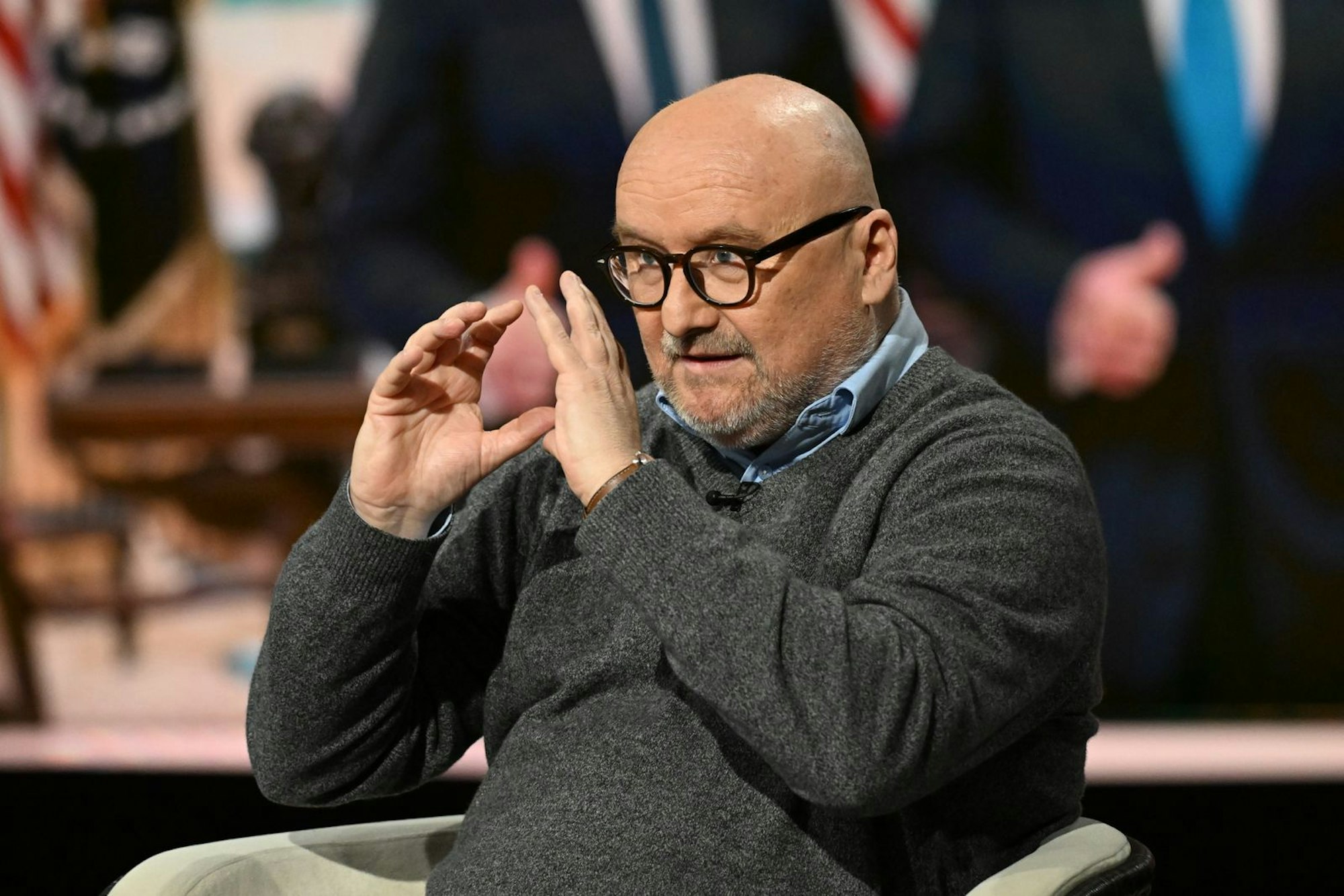 ZDF-Korrespondent Ulf Röller erklärte mit eindringlichen Worten, dass er die amerikanische Demokratie in Gefahr sieht. (Bild: ZDF / Cornelia Lehmann)