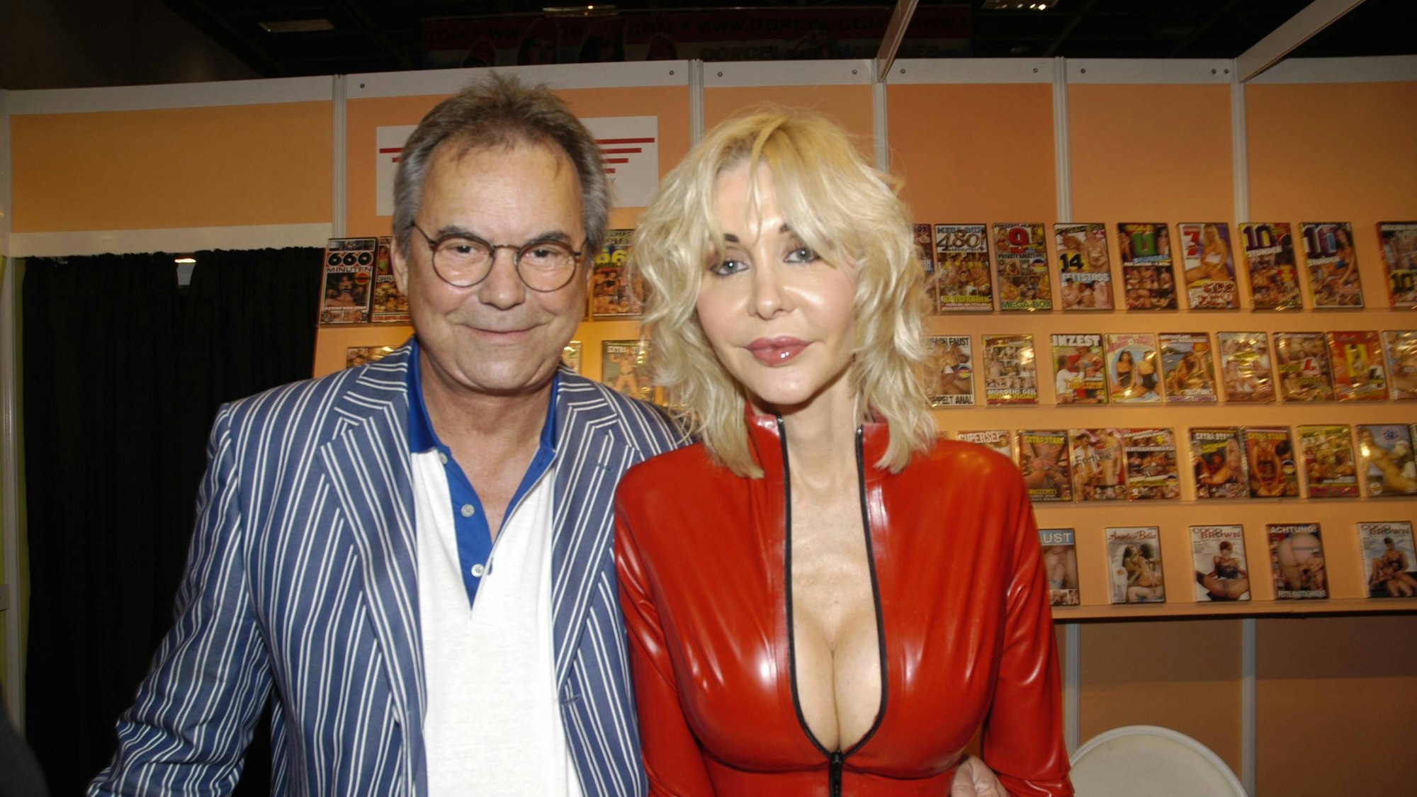 Dolly Buster mit Ehemann Josef Dino Baumberger auf der 12. Venus-Messe in Berlin