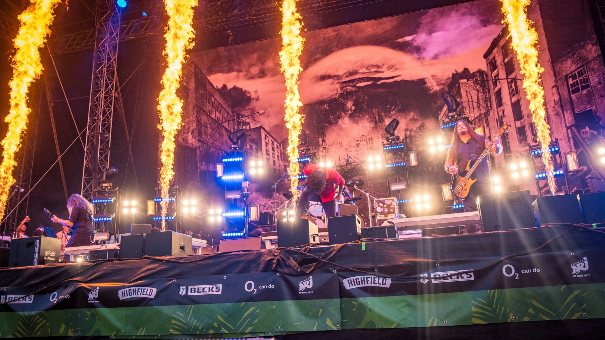 Die deutsche Metalcore-Band Heaven Shall Burn bei einem Festival (Archivfoto).