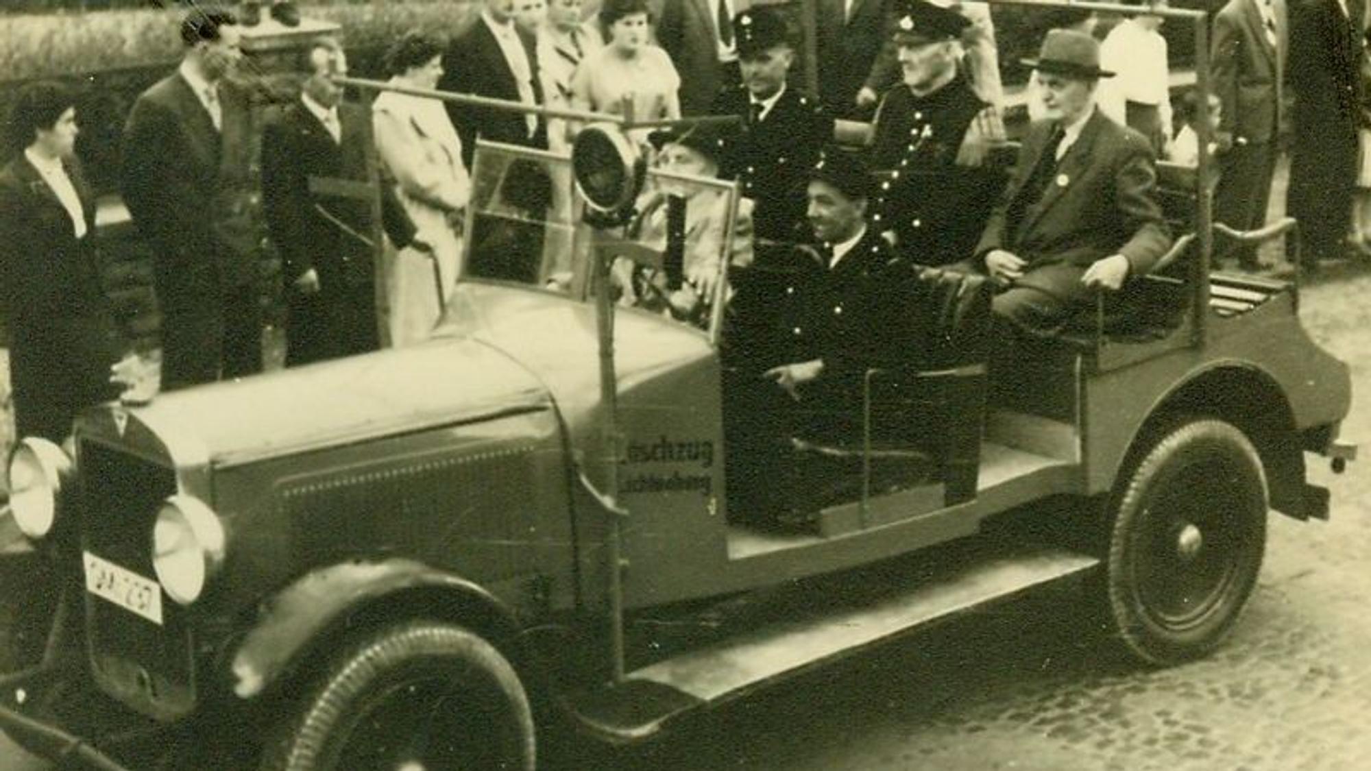 Das erste Fahrzeug des Morsbacher Löschzugs Lichtenberg