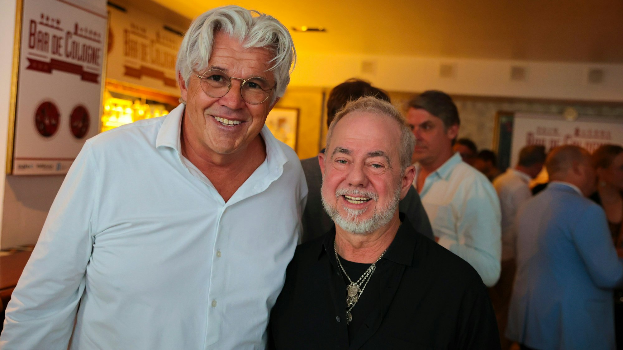 11.06.205, Köln: Hekmut Zerlett und Bernhard Böringer.Bar du Cologne. Networking Concept in der Lorbass Bar. Foto:Dirk Borm