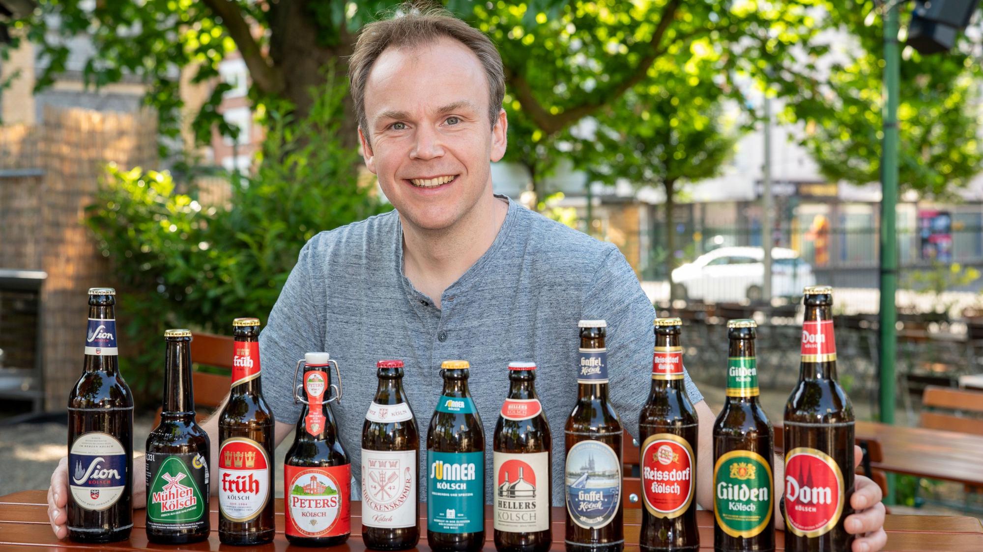 Der Sommelier-Weltmeister Stephan Hilbrandt testet und beschreibt die Biere in der Brauwelt Köln in Kalk.