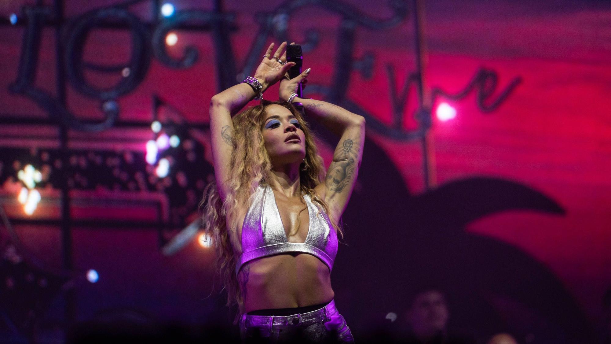 Der britische Superstar Rita Ora 2024 beim Panama Open Air 2024 in der Bonner Rheinaue.