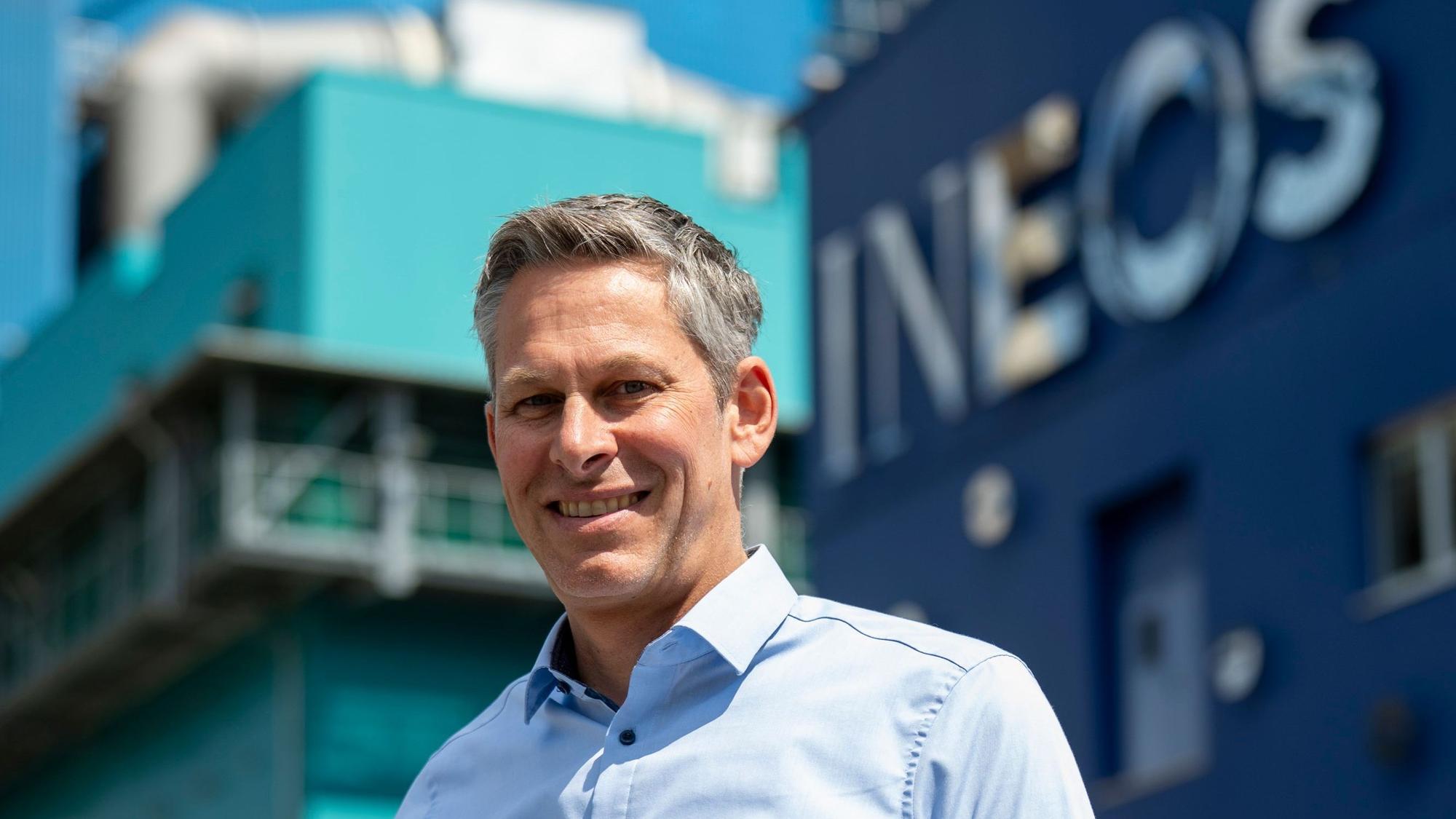 Stephan Müller, Energy Commercial Manager bei Ineos Köln im Chempark Worringen.
