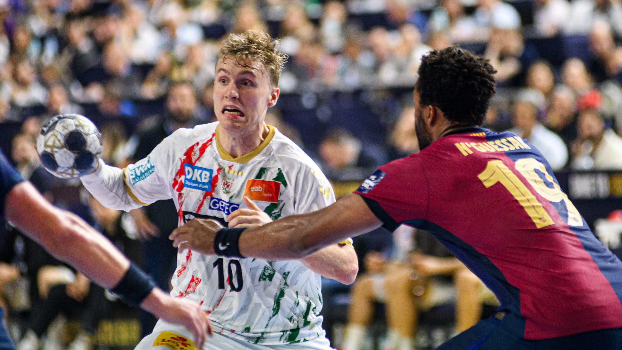 Der SC Magdeburg um Gisli Kristjansson stehen im Finale der Handball-Champions League.